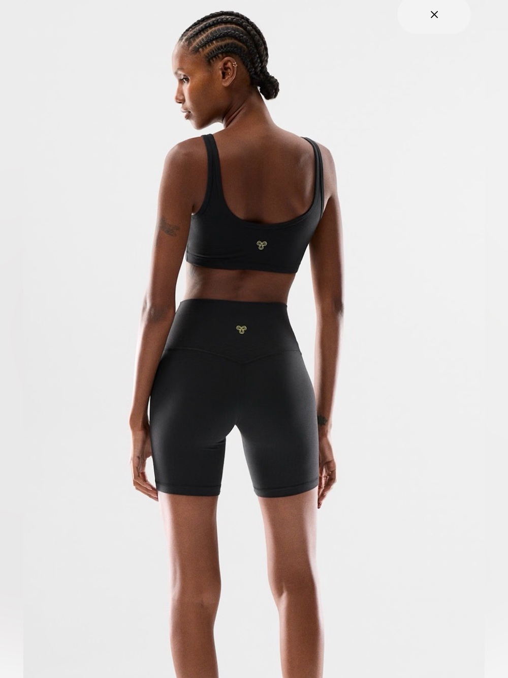 ARITZIA 7” Women's High-Waist Black Performance Bike Shorts